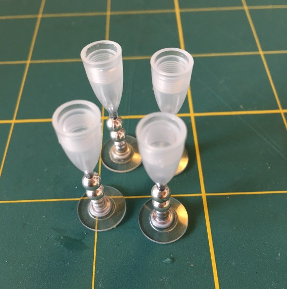DIY Miniature Champagne Flutes