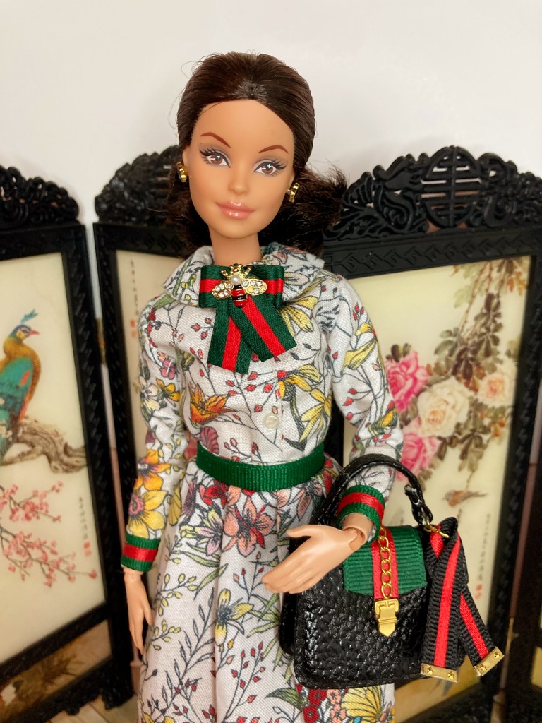 Mini Rie modeling our custom Zuru Minibrand custom makeover items!